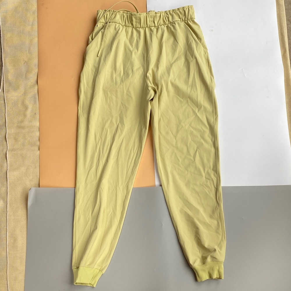 lululemon athletica Light Yellow Jogger Sweatpants